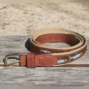Zep-Pro Ribbon Leather Fish Belt 48